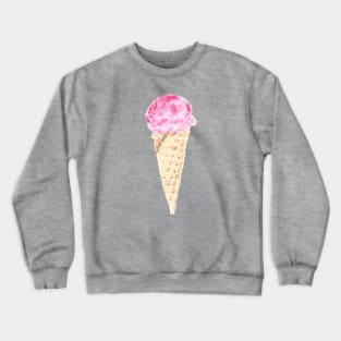 ice cream watercolor painting Crewneck Sweatshirt